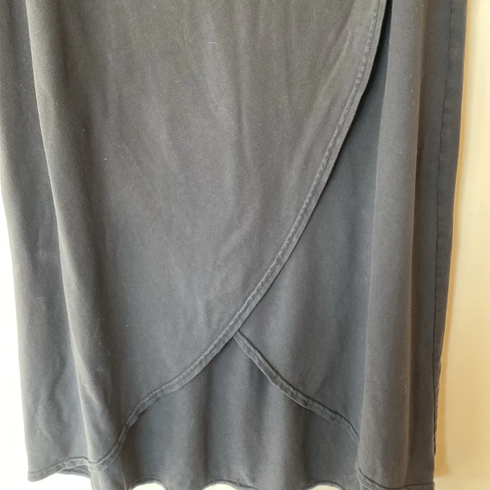 Athleta  Black Ribbon Wrap Tulip Midi Skirt Small - Image 2