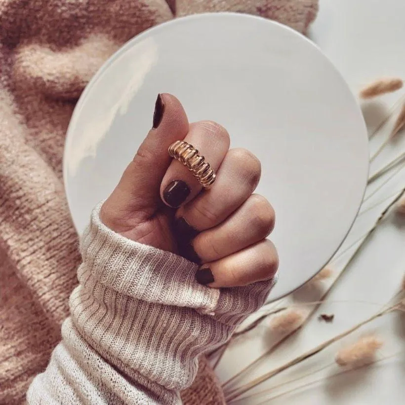 Boutique Gold Twist Ring  - Image 2