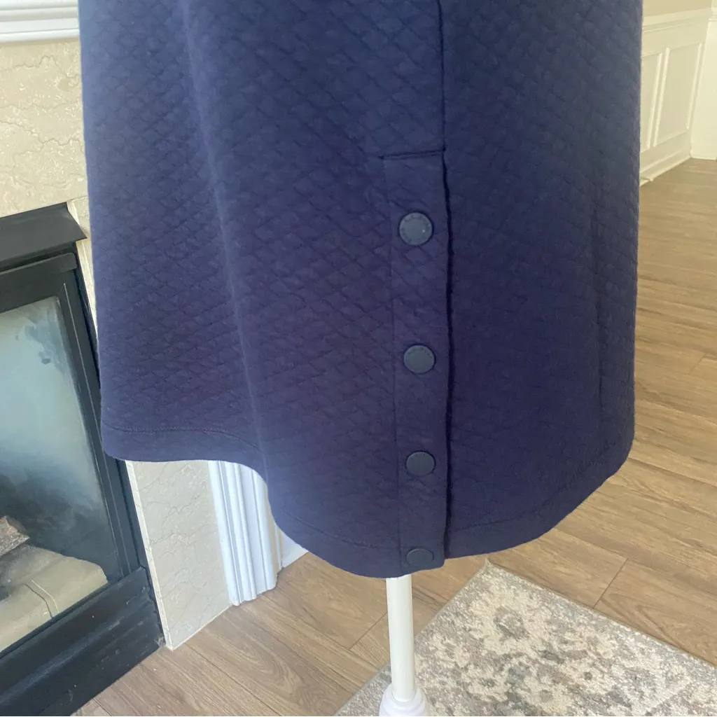 L.L. Bean Women’s Navy Pullover Cowl Collar Sweatshirt Size Small - Image 7