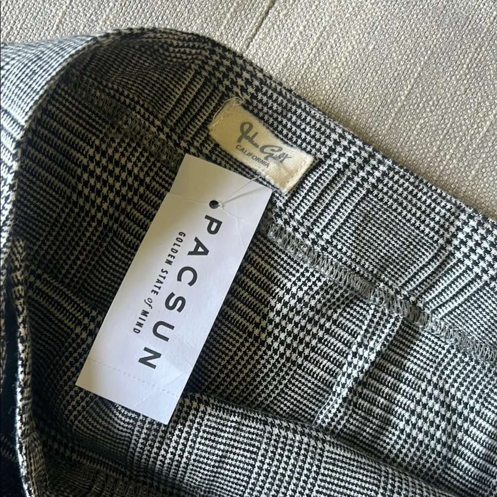 NWT John Galt Brandy Melville Plaid Tweed Mini Wrap Skirt One Size Fits‎ All - Image 7