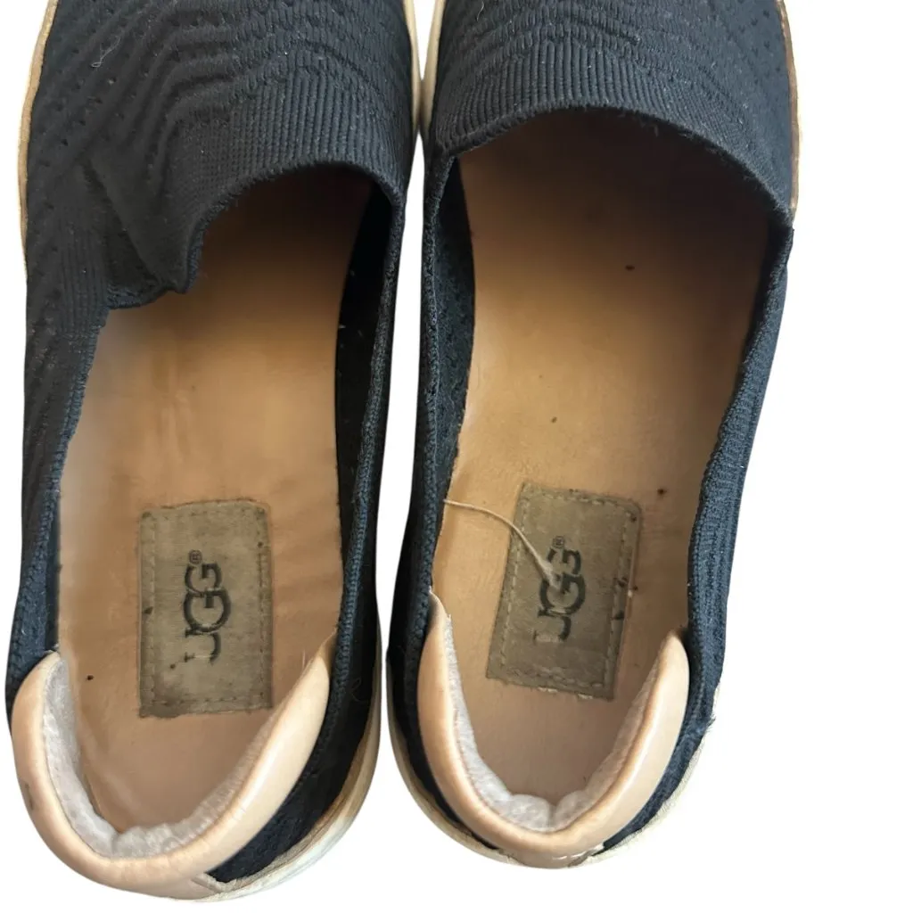 Ugg Sammy Chevron Black Slip-On Sneakers Flats Casual Comfy Size 9.5 Women's - Image 10