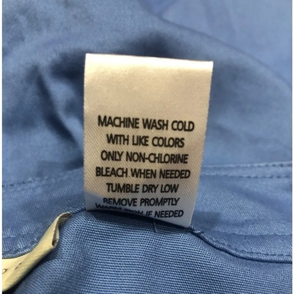 Appleseed’s Sz 12 Cornflower Blue Cargo Shorts Chino High Rise Stretch NEW NWOT - Image 4