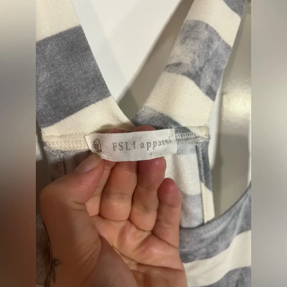 Dollcake FSL Apparel Acid Wash Fabric Loose Fit Romper Overralls Size Large White - Image 14