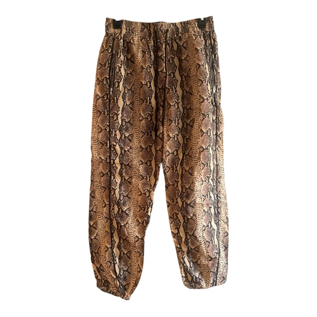 LPA x Revolve snake print nylon high-waist jogger pants Size Small - Image 4