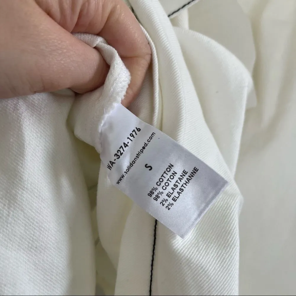 Solid & Striped White Denim Dress with Belt - Image 9