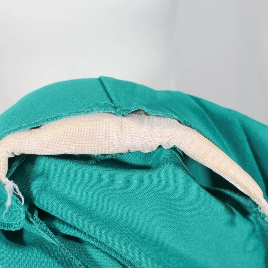 Vintage 1990s Teal & Black Power Skirt Suit Size 14 Nikki Brand Green - Image 10