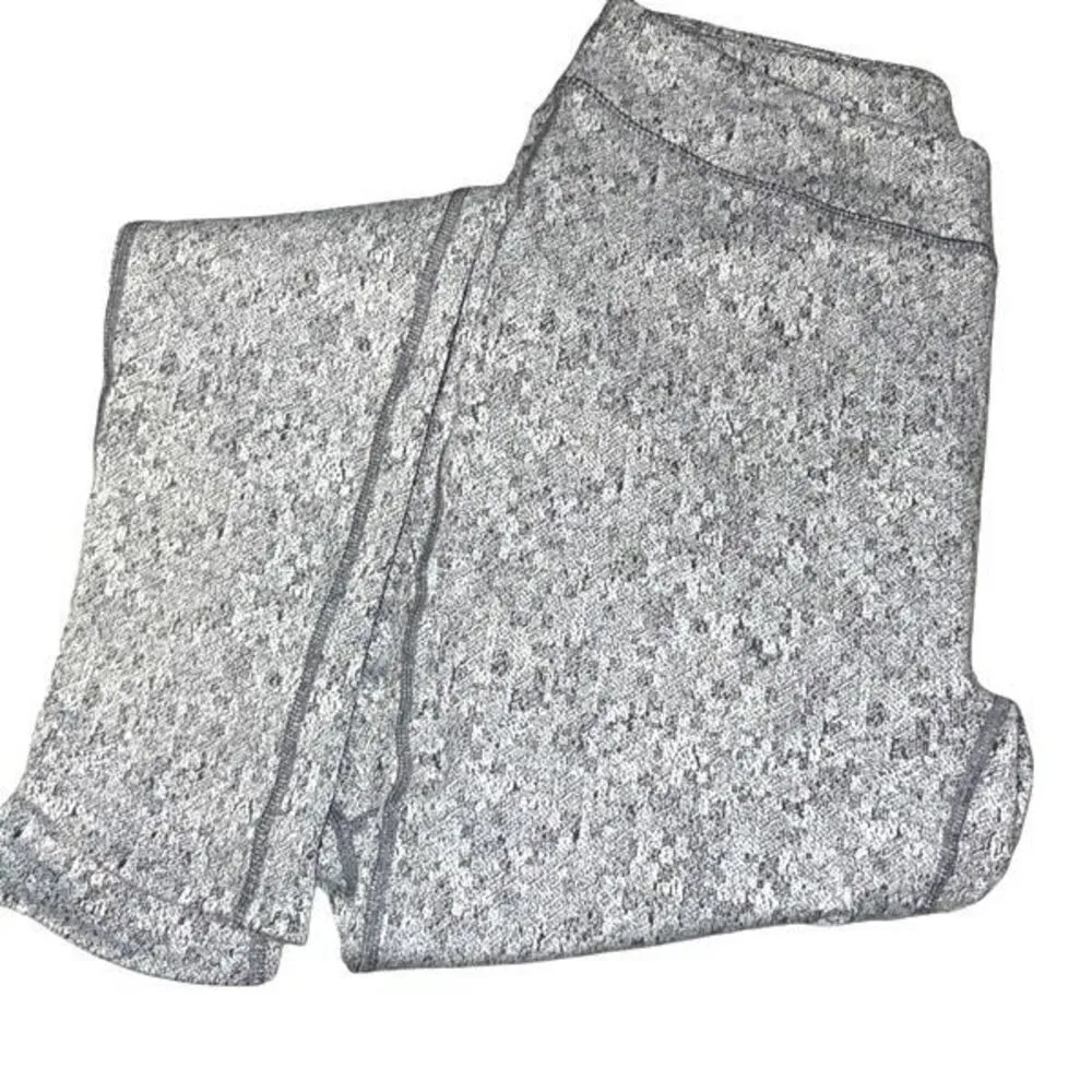 Gymshark Flex Dry Fleur Texture Leggings Gray Speckle Size‎ Medium - Image 2