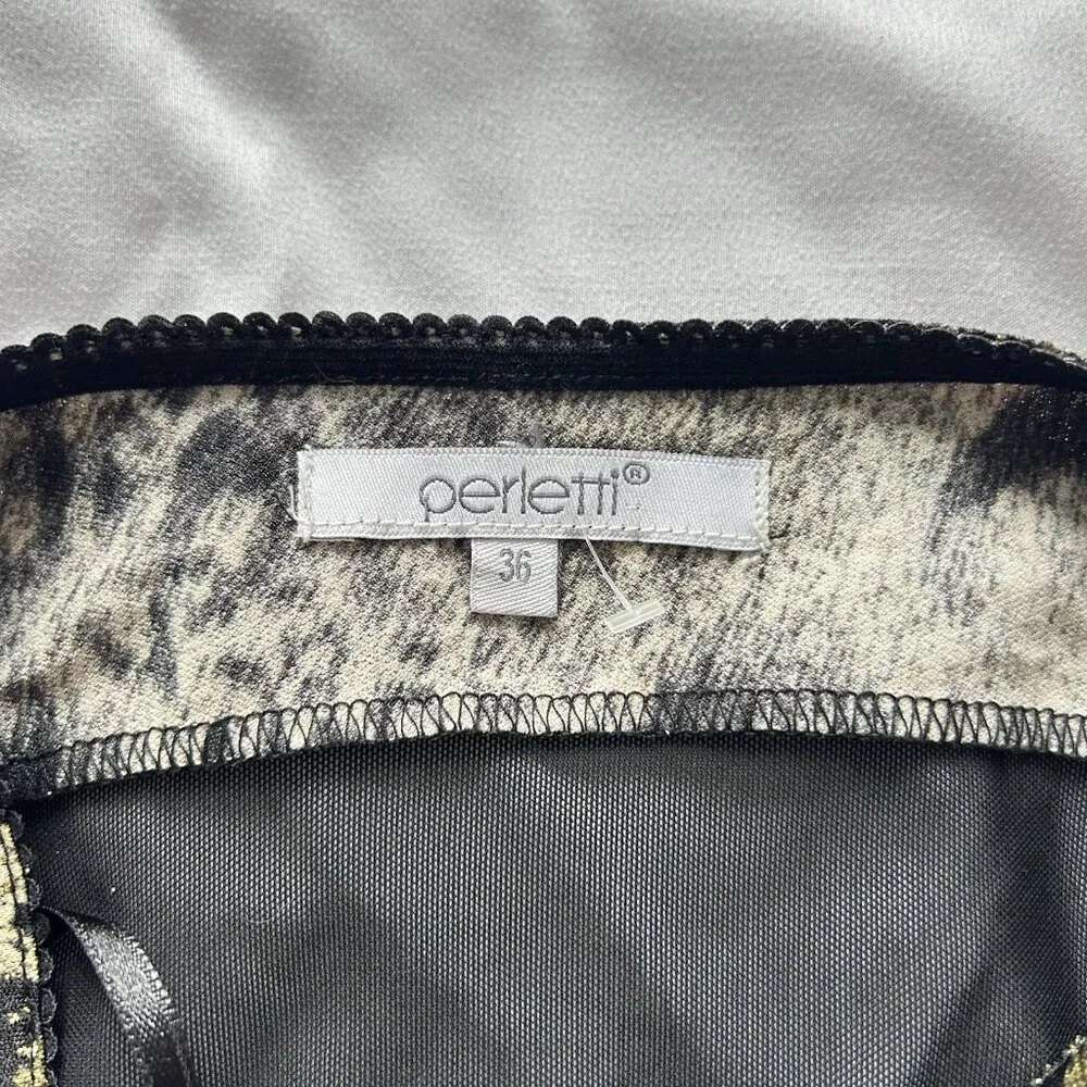 Vintage 90s Y2K Cheetah Sequins Maxi Dress Womens 36 Fairy Whimsical Coquette Black Size 4 - Image 5