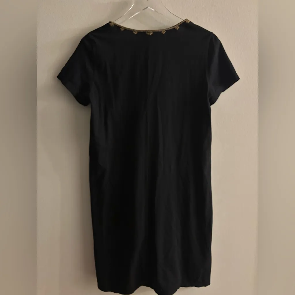 Johnny Was Black Dress and or Tunic Top with Colorful Embroidery Size Small - Image 5