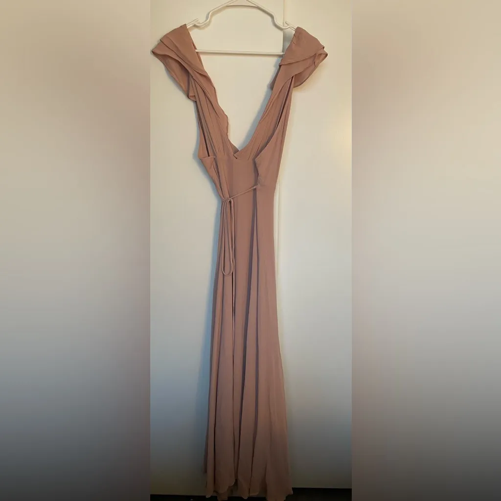 Reformation Blush Peppermint Dress Pink Fit & Flare Sleeveless Cocktail Party - Image 2