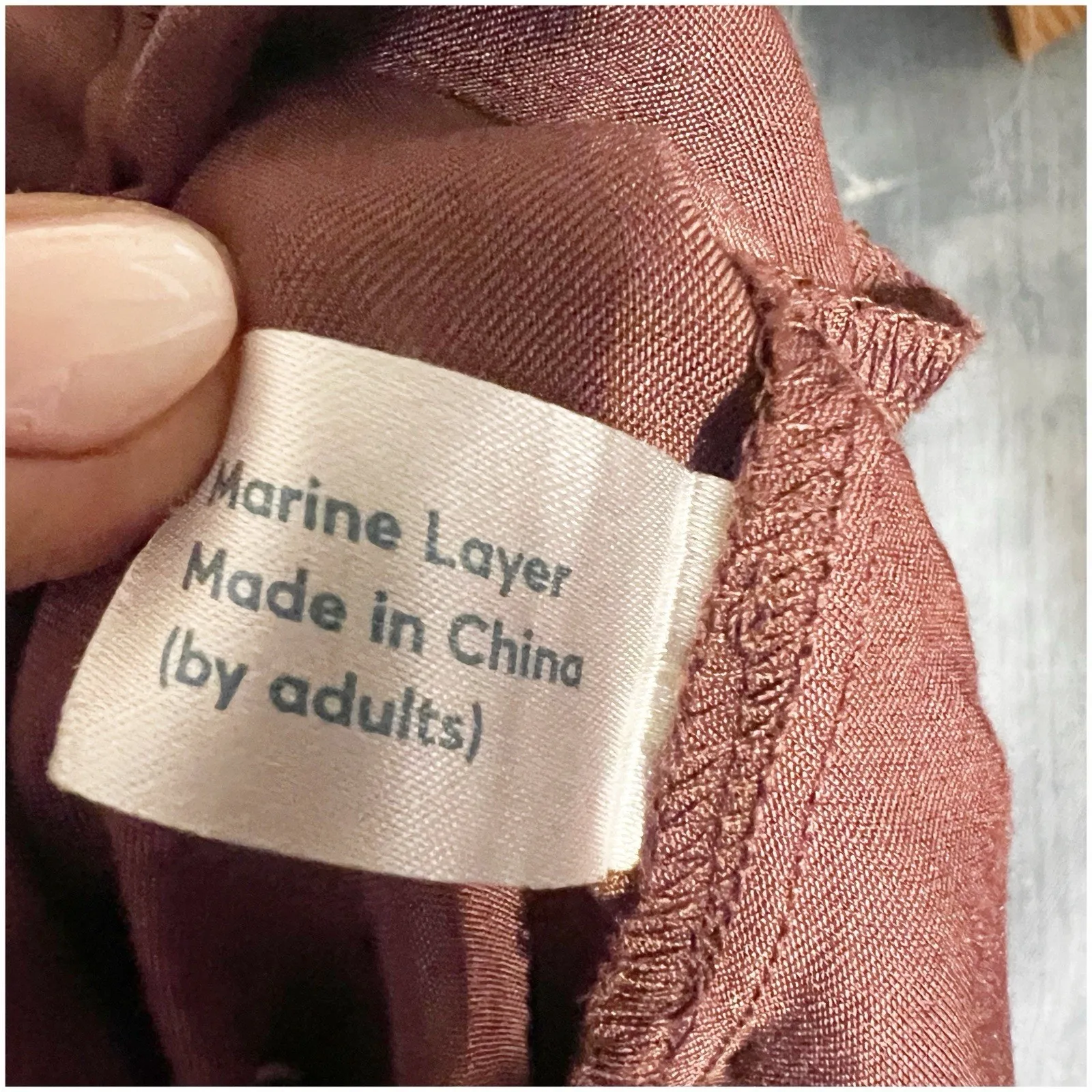 Marine Layer Allison Pant Curve Hem Pants Size Large Brown Pull On Beach Hip - Image 6