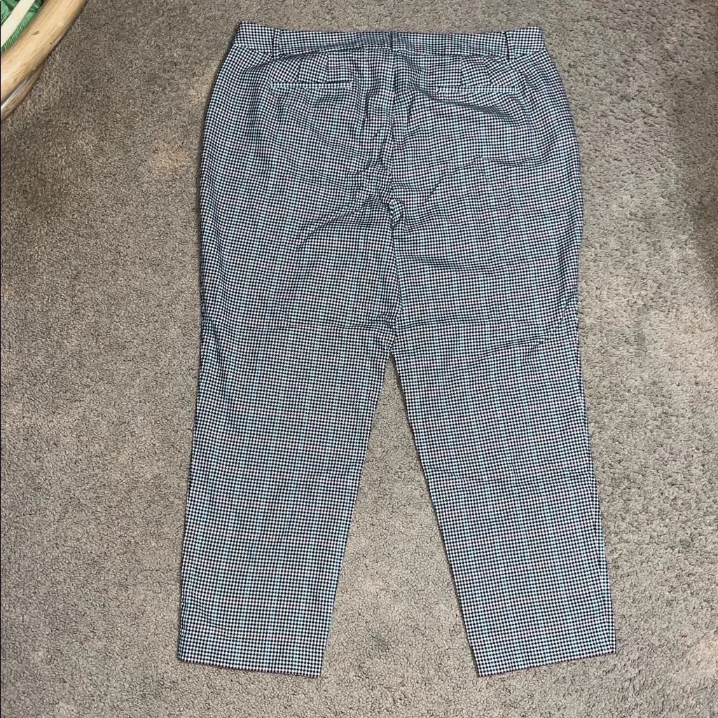 Talbots Hampshire Ankle Curvy Trouser Pant Houndstooth 18 - Image 6
