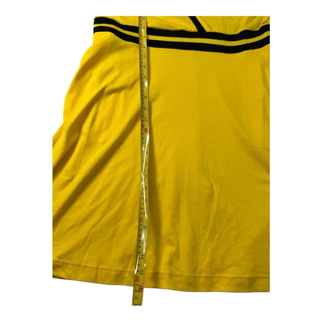 New York & Company Petite Colorblock Accent Wrap Dress City Knits Yellow size L Size L - Image 11