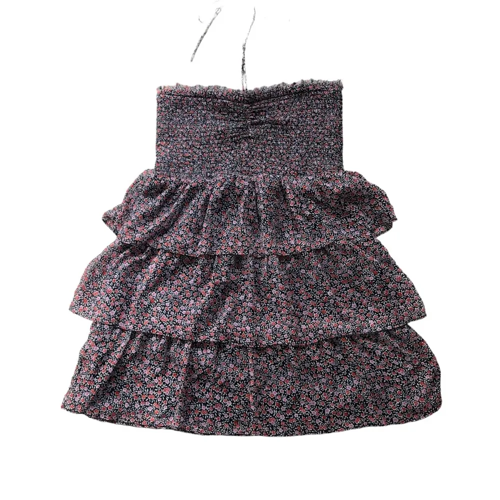 American Eagle Floral Tiered Ruffle Summer Dress, Sz L - Image 4