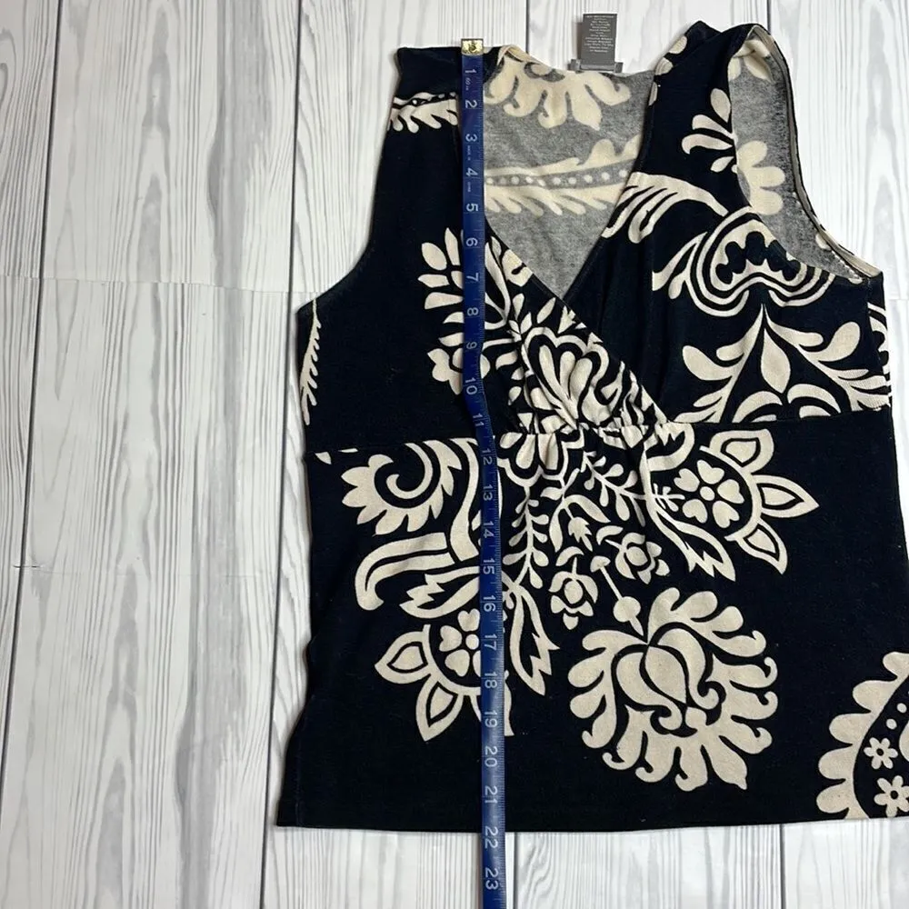 Y2K vintage Ann Taylor Floral Surplus sweater Tank Size Small - Image 5