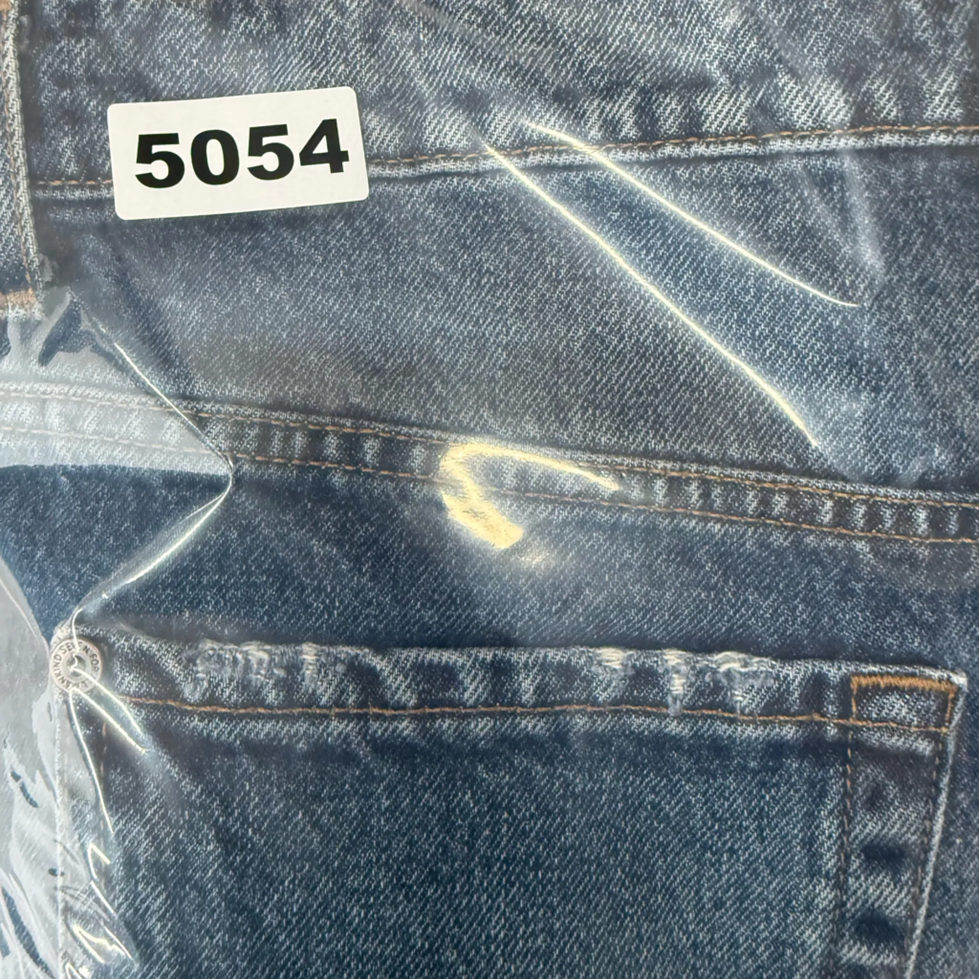 7 For All Mankind Distressed Denim Mini Skirt Size 28 - Image 7