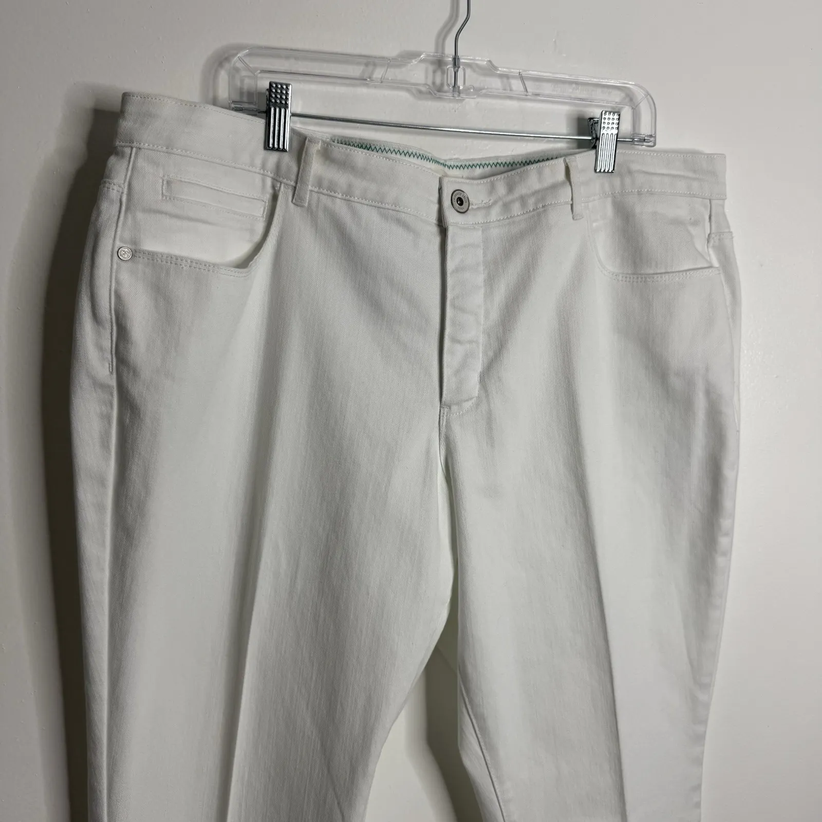 Coldwater‎ Creek Women's White Straight Leg Jeans Size 20 - Image 6