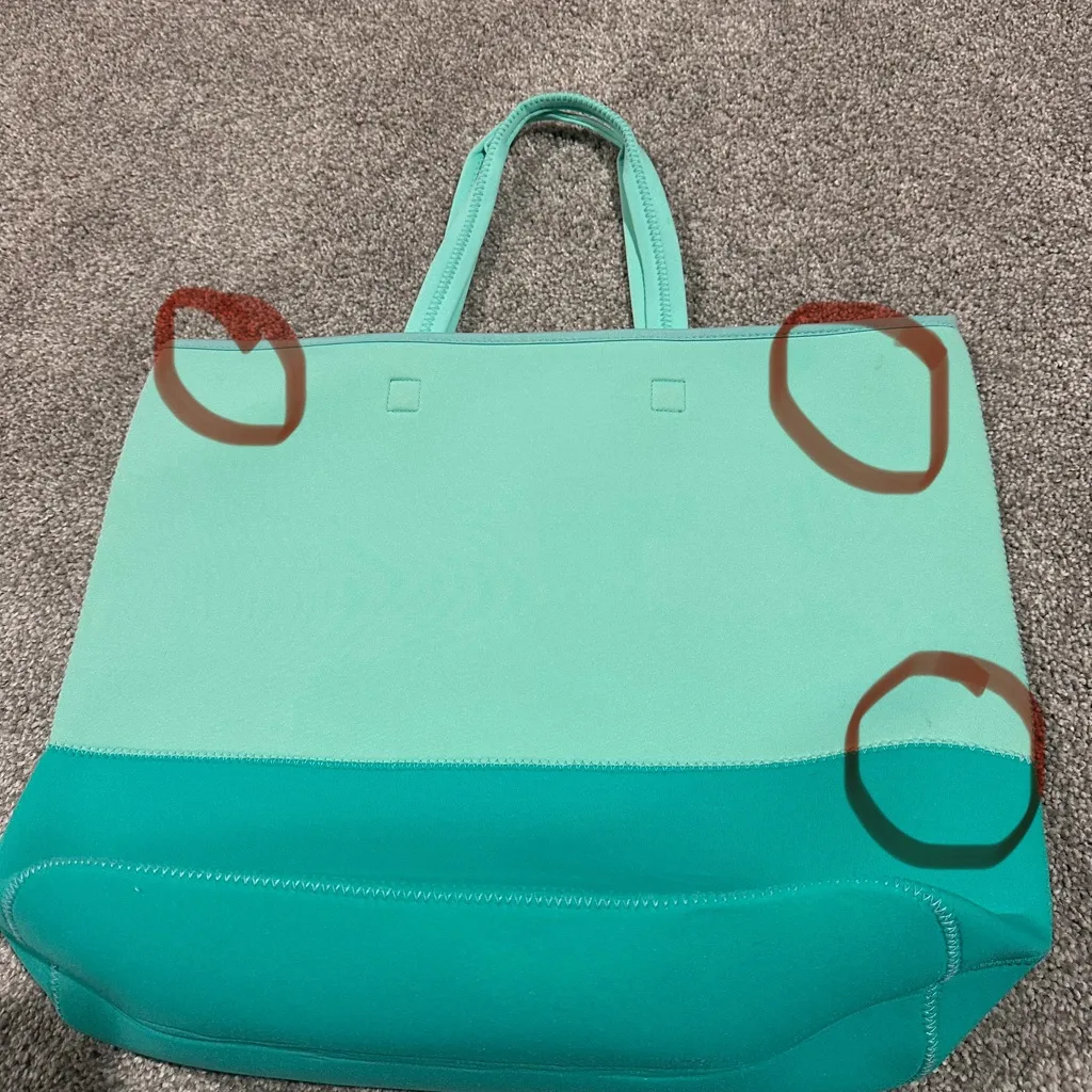 Tupperware blue two tone neoprene tote bag‎ - Image 3