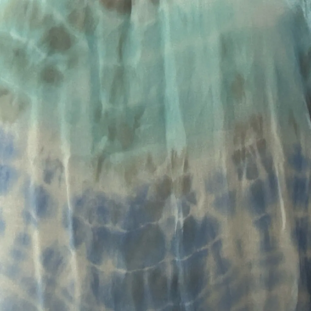 Surf Gypsy Blue and Gray Strapless Dress - Image 4