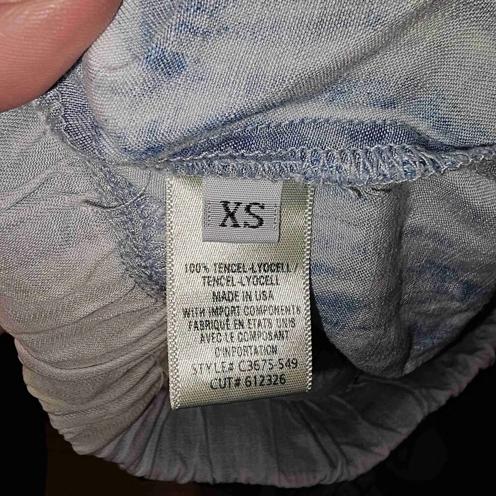 Cloth And Stone Womens Blue Tie Dye Chambray Jogger Pants XS‎ - Image 5