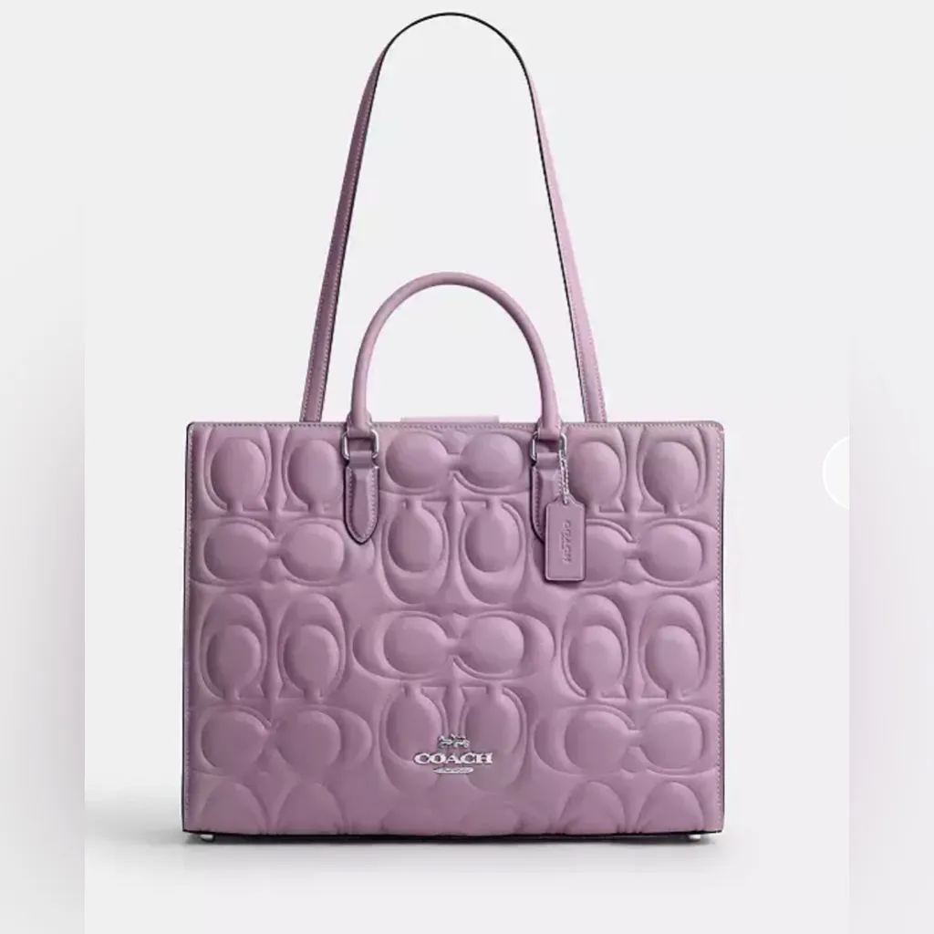 NEW Coach Maggie Tote & Corner Zip Wallet – Jasmine Signature Leather set NWT - Image 9