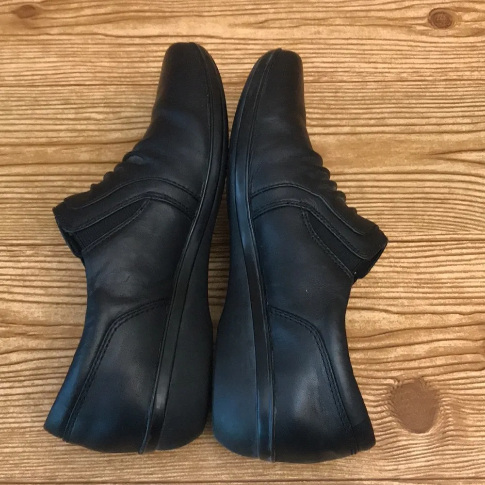 Clarks Womens Everlay Coda Loafers Comfort Shoes Black Leather Soft Cushion - Image 8