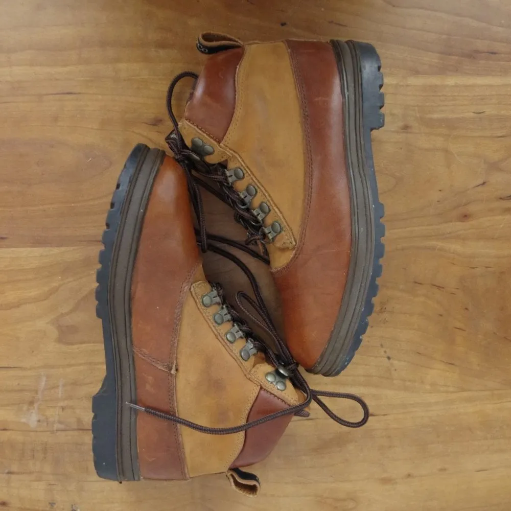 Ladies' Bass Leather Two Tone Ankle Boots Size 7.5B Brown - Image 9