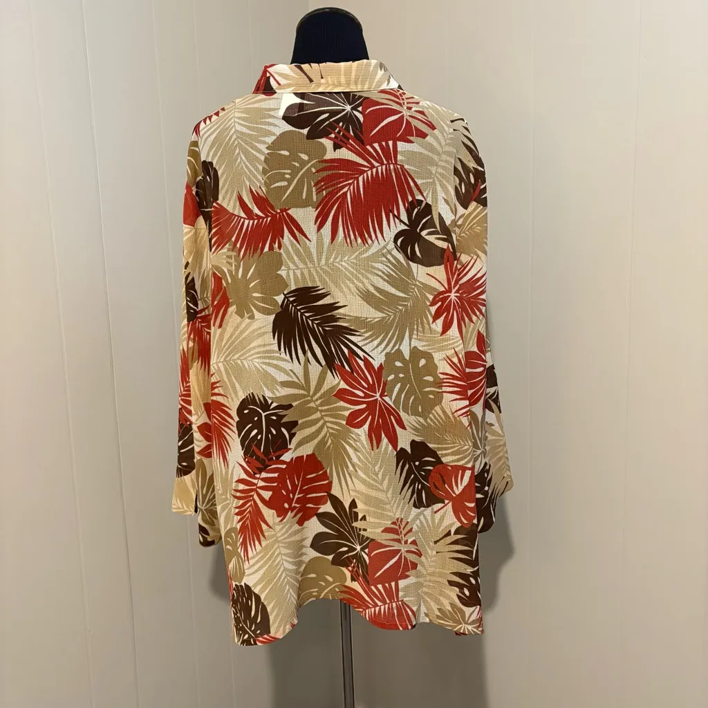 Alfred Dunner Women’s 24W Autumn Leaf Button - Image 7