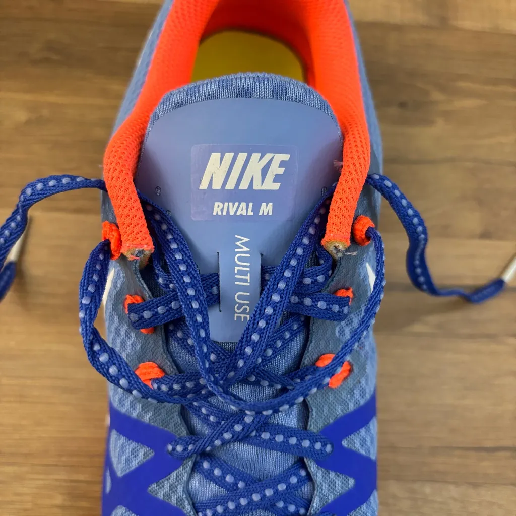 Nike Zoom Rival M Track Running Shoes Chalk Blue Orange Women’s - Image 2