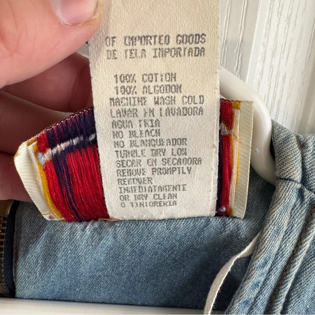 Timeless Good Show Tickets Clothing vintage denim dress size 10P Blue - Image 8