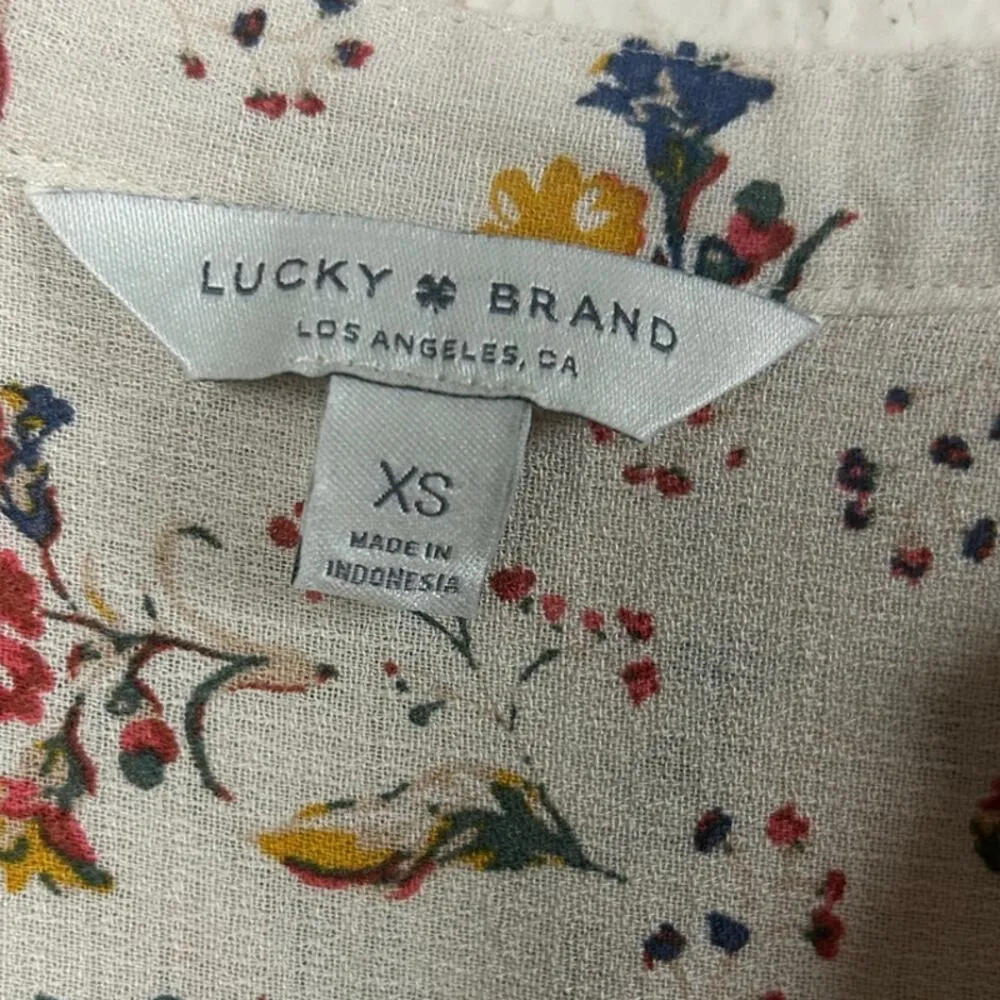 Lucky Brand Boho Blouse size XS - Image 7