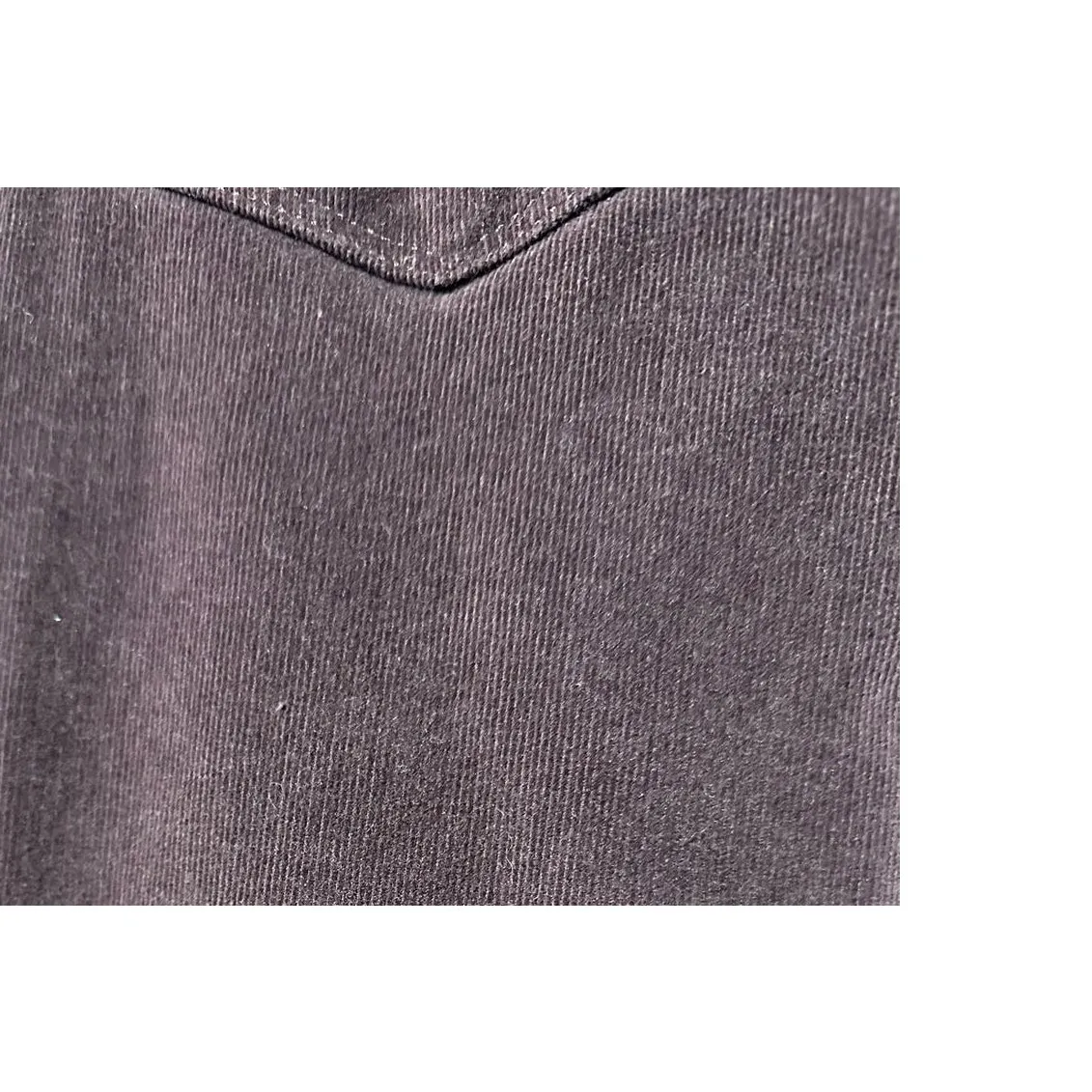 Lucky Brand Ava‎ Skinny Maroon/Plum Micro Corduroy Pants Size 33/16 - Image 4