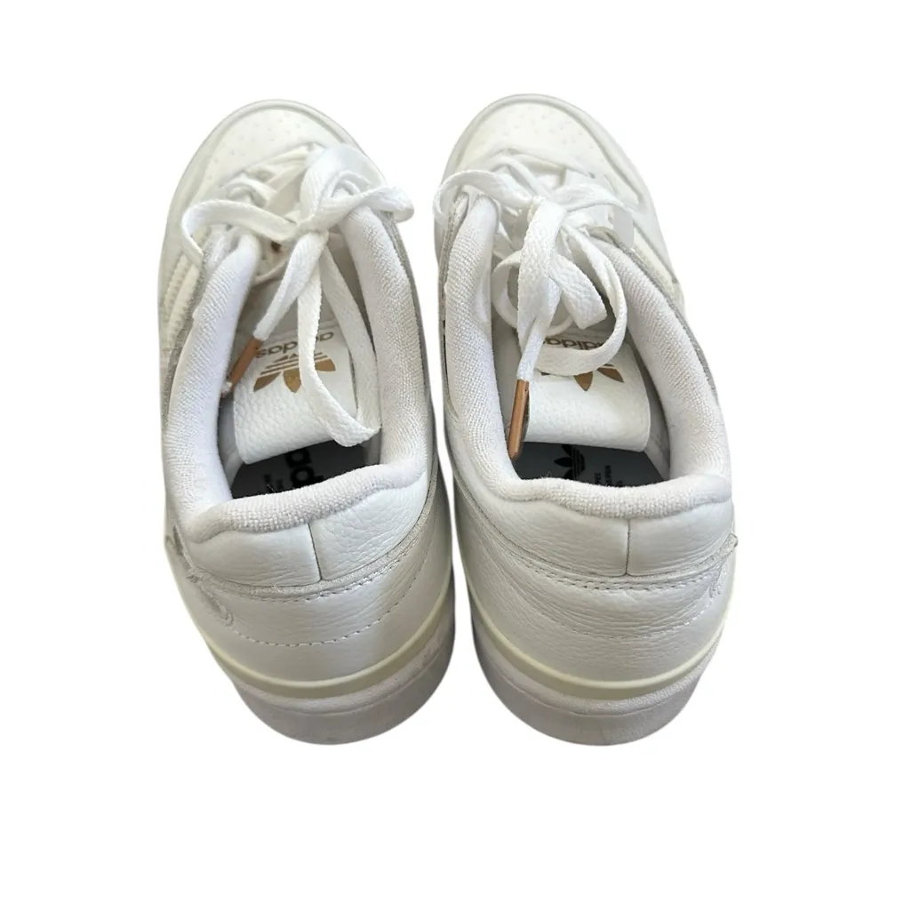 Adidas Forum Low White Gold tumbled leather sneakers size 10.5 women - Image 5