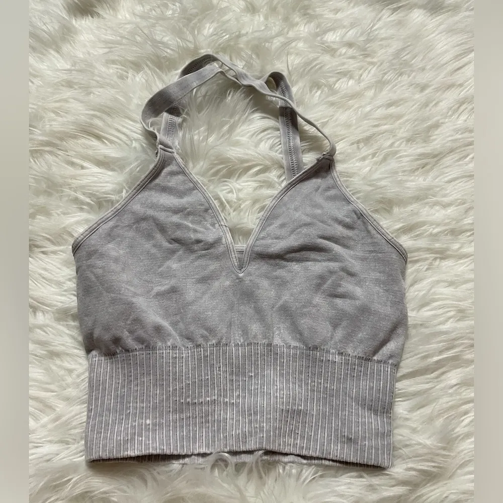 COPY -  GOOD KARMA CROP TOP in Grey - Image 3