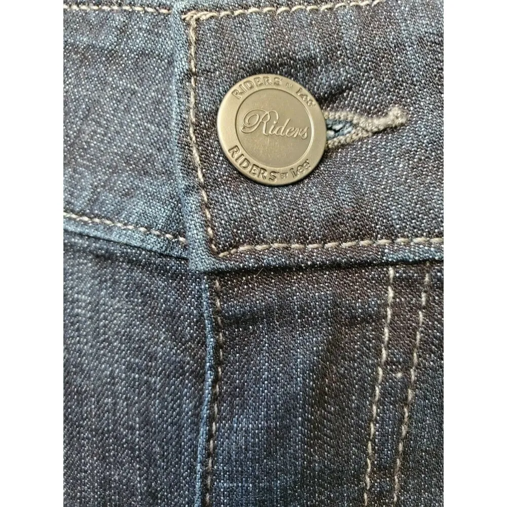 Riders By Lee Women's Blue Denim Cotton Mid Rise Bootcut Jeans Pant Size 20W/M - Image 5
