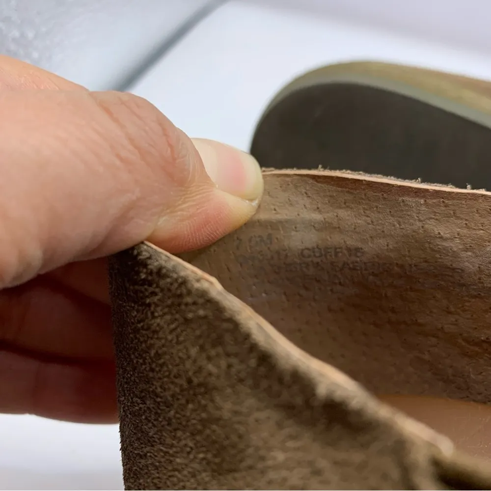 KORKS Gertrude Women Slip-On Taupe Brown Leather Shoes Size 7.5M - Image 9