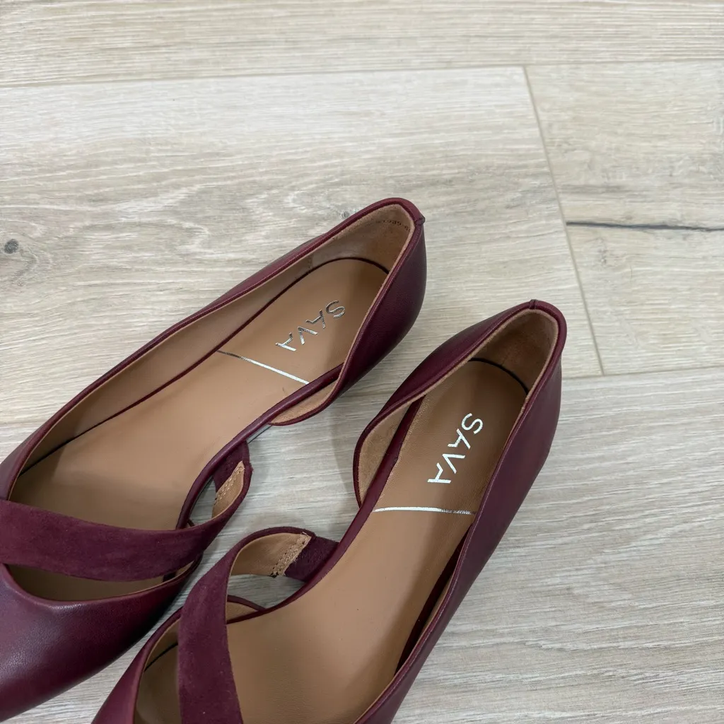 Sava Anthropologie Red SoftWalk Lennox Ballet Flat Size 9 - Image 3