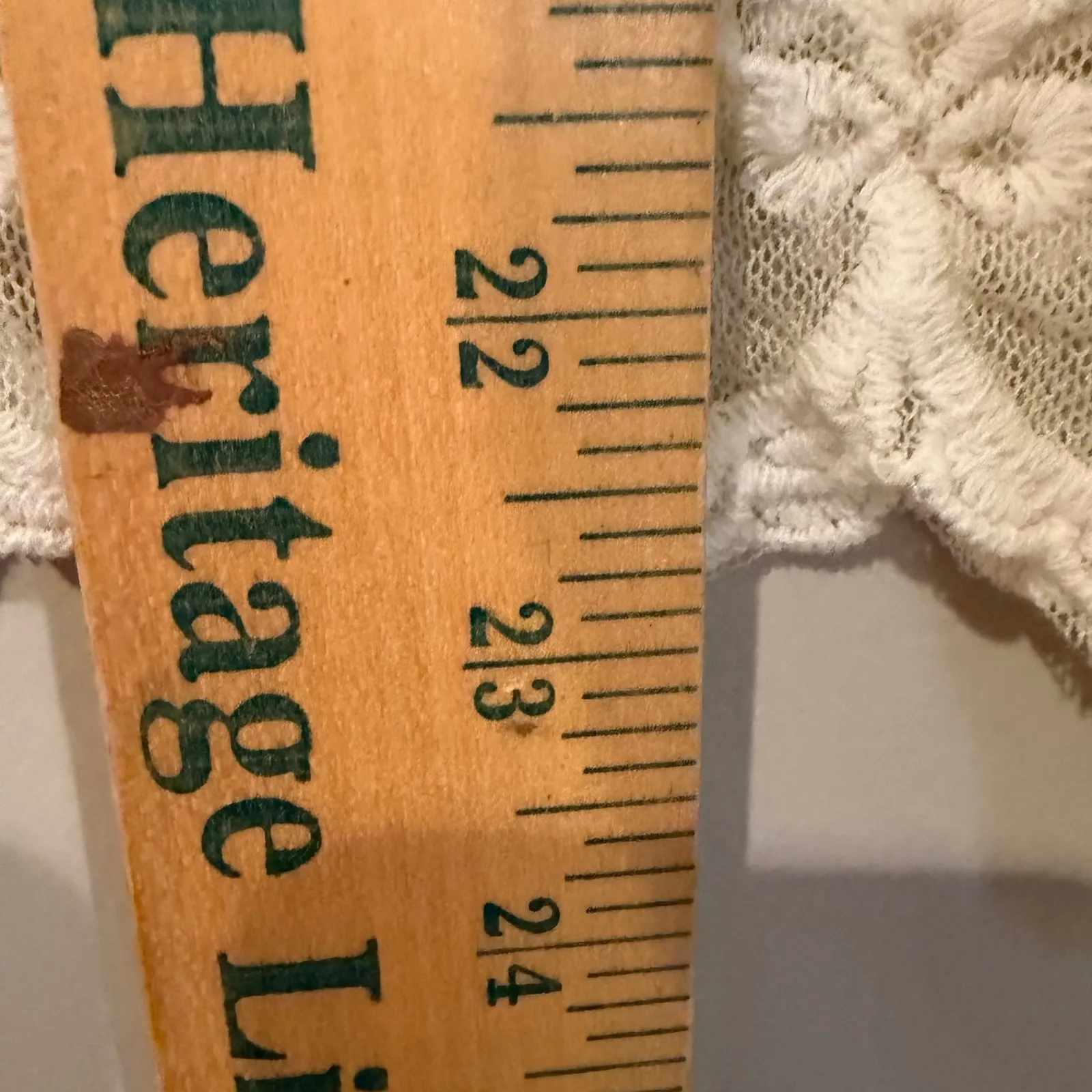 Bluivy Scallop Hem Embroidery Lace Blouse Women's Large Ivory Boho Hippie Dainty White - Image 14