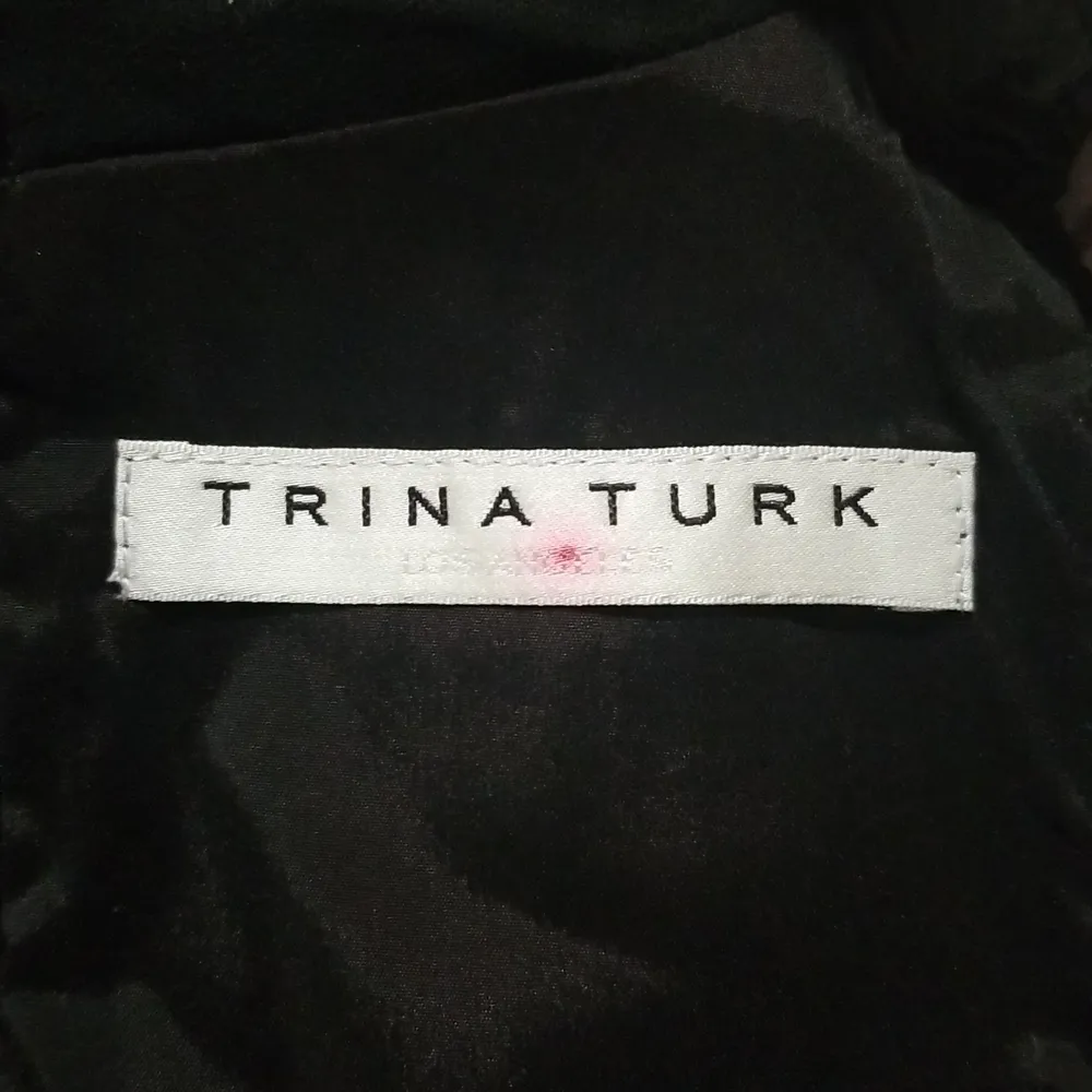 💕TRINA TURK💕 Clientele Tuxedo Black Jumpsuit Wide Leg Straight Leg - Image 12