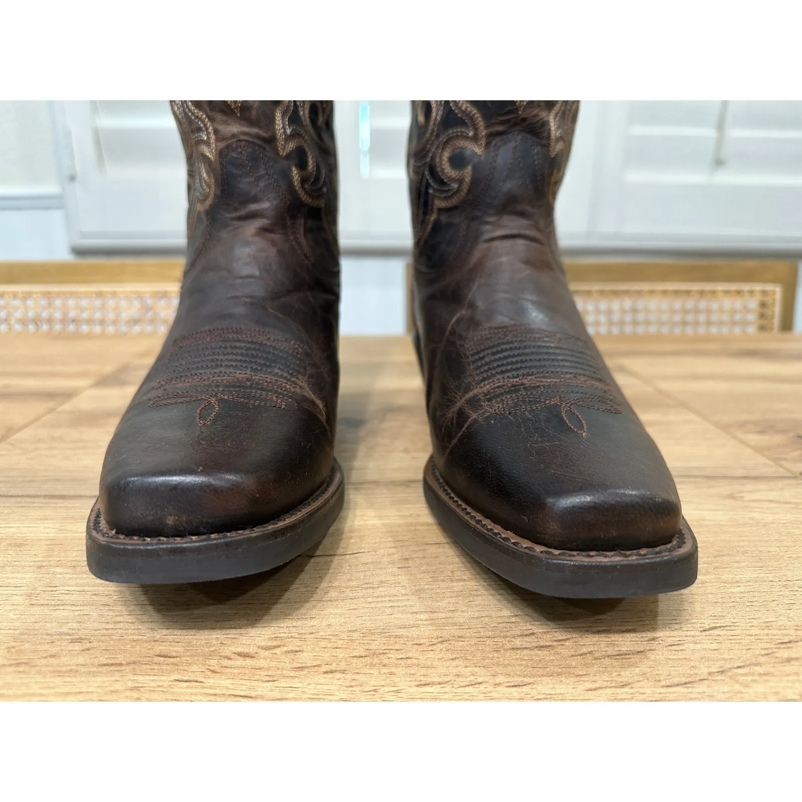 Shyanne  Women's Jesse Performance Western Boots Brown Leather 8 NWOT Square Toe - Image 10