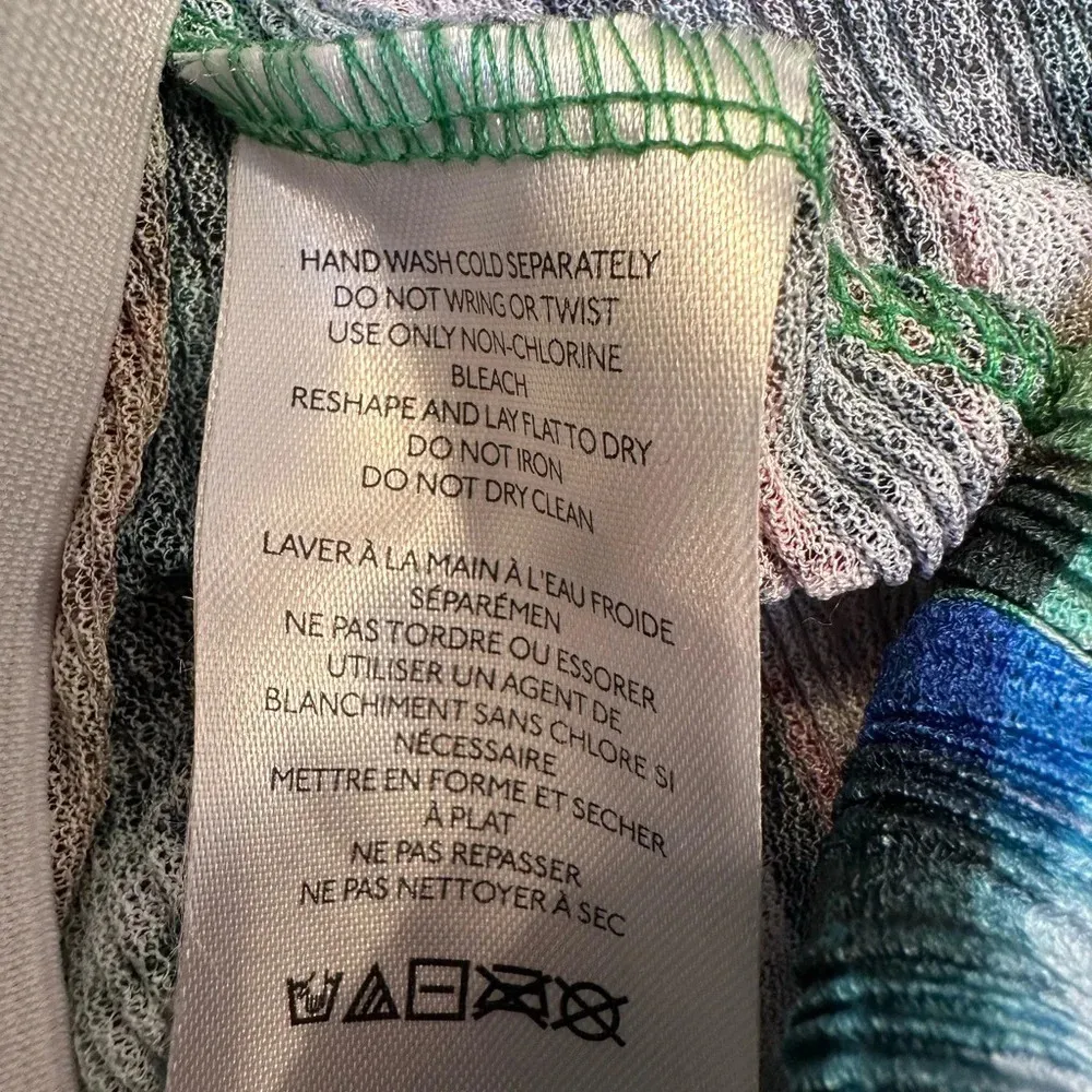 Urban Outfitters UO Margot Printed Wide-Leg Pant Green Blue Tie Dye Size S NWT - Image 13