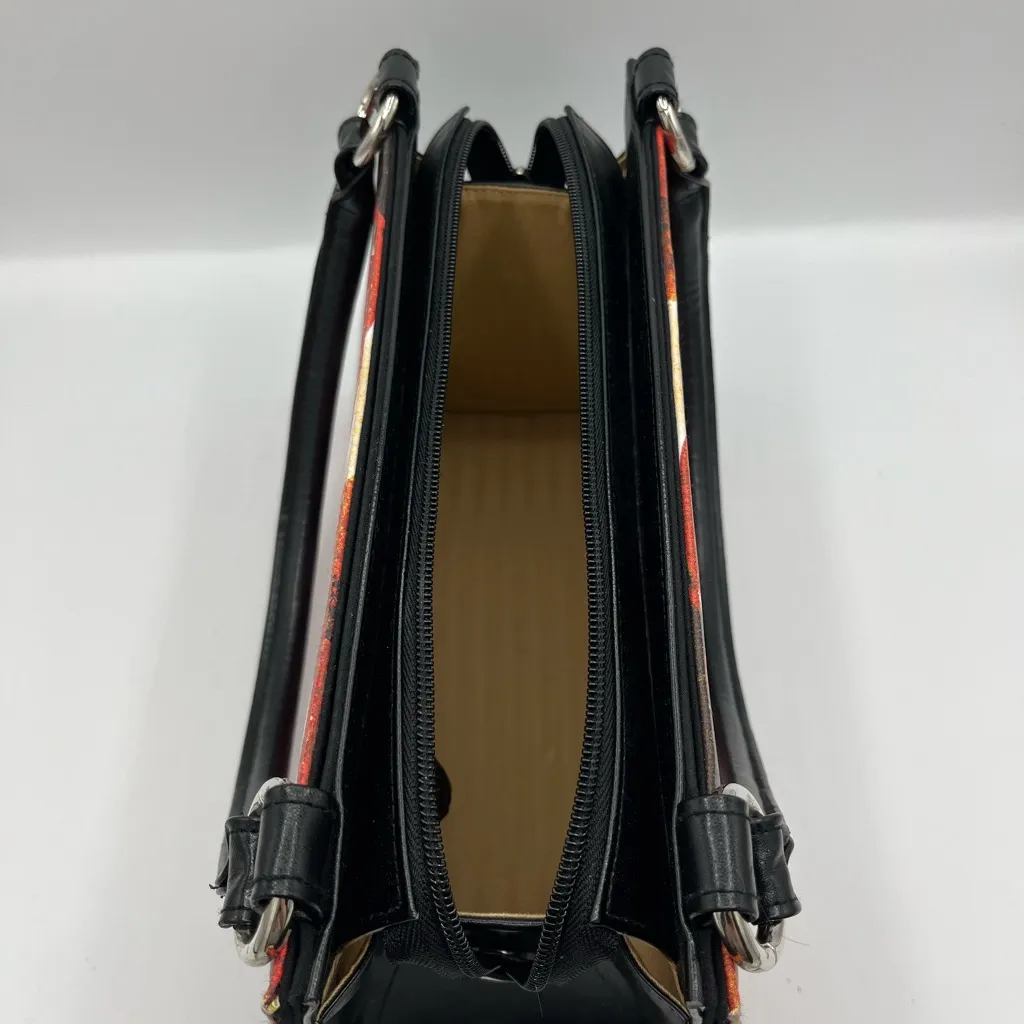 Miche Artistic Red and Black Shoulder Bag with Dynamic Design - Image 4