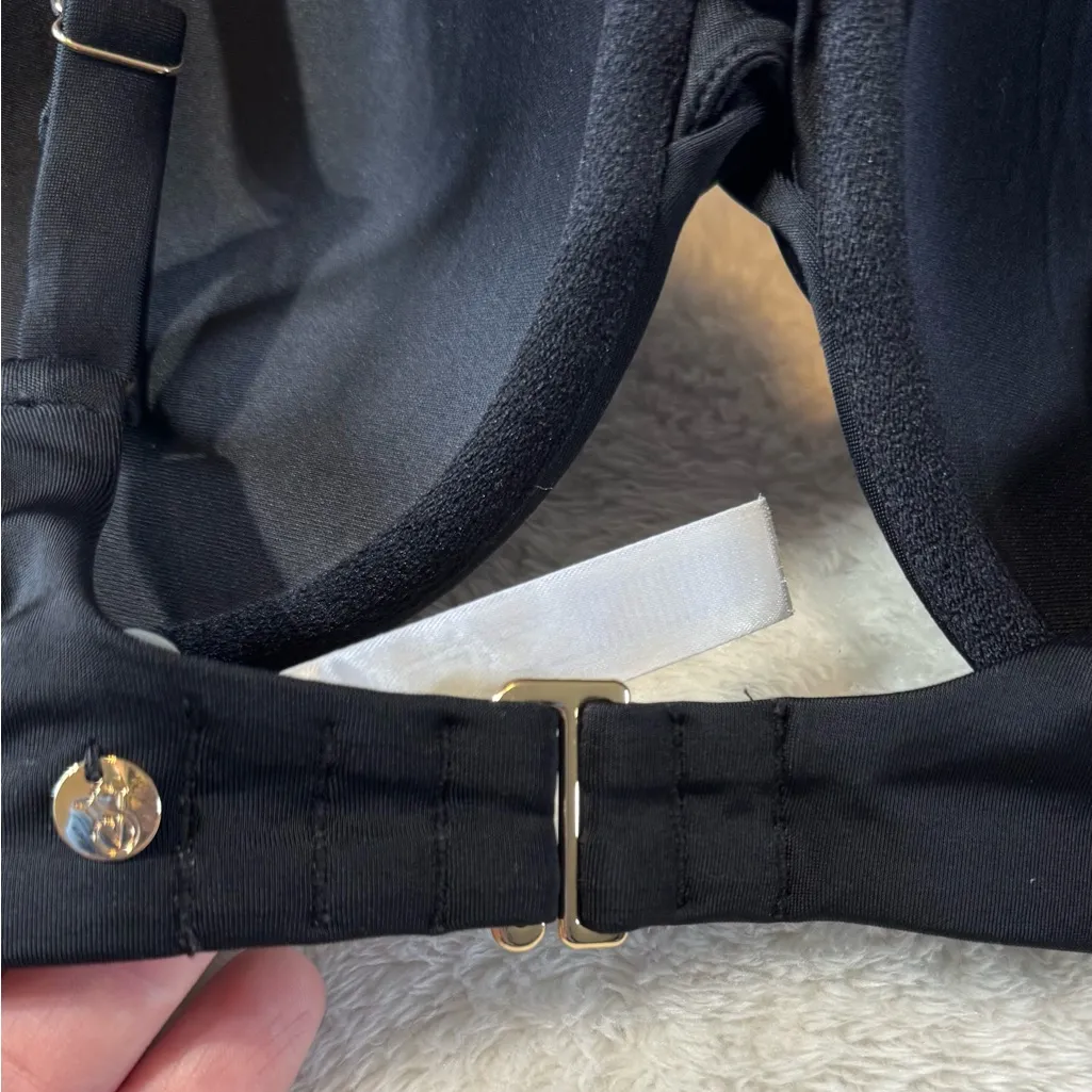 Victorias Secret 36D Underwired Push Up Padded Black Bikini Top - Image 3