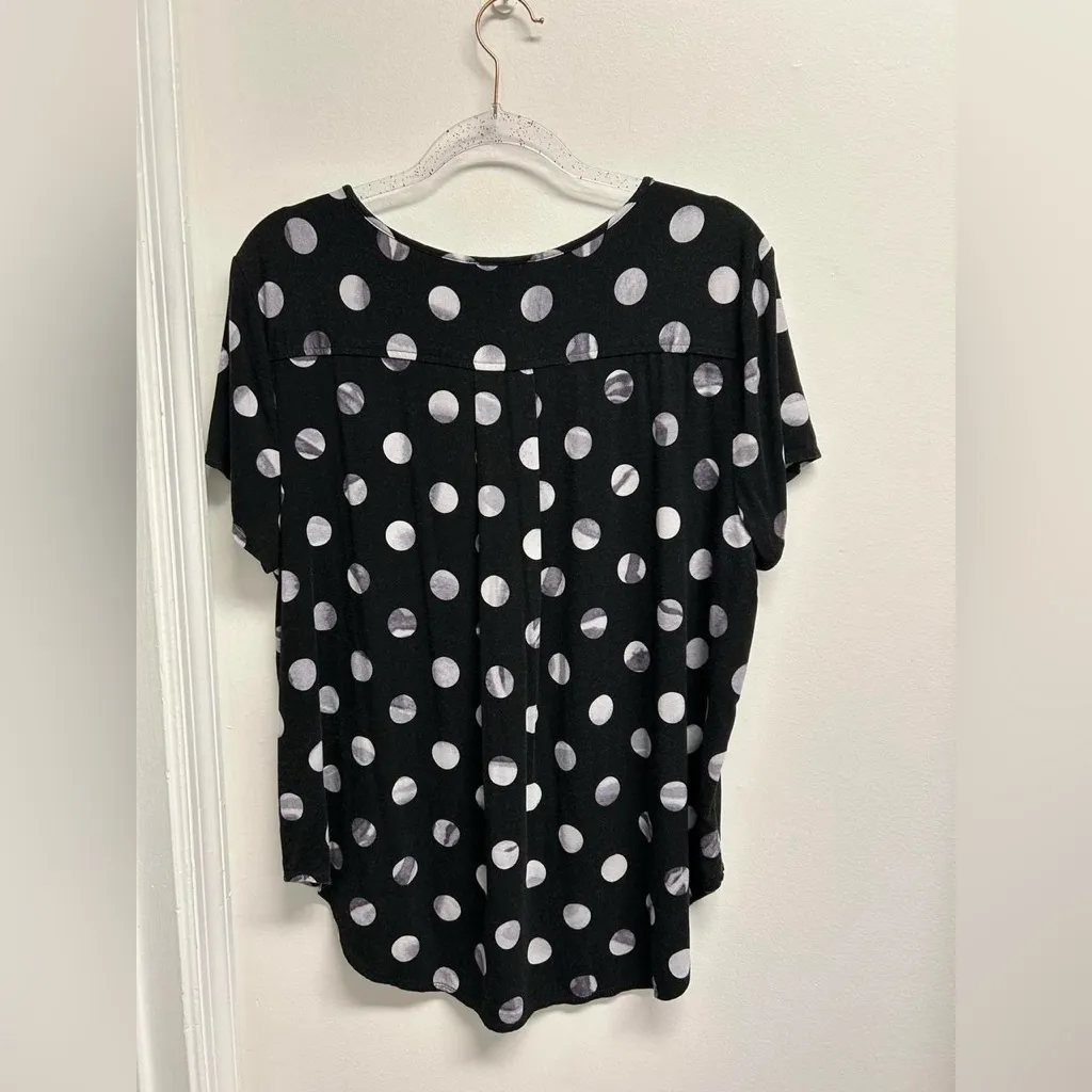 Polka Dot Black and White Top by Premise Studio - Image 2