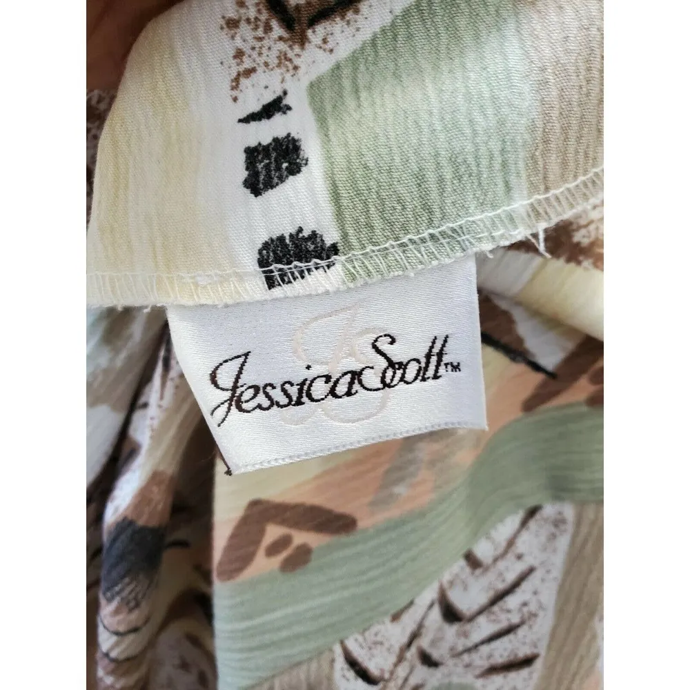 Vintage Jessica Scott Multicolor Polyester & Rayon Long Sleeve Two Piece Suits - Image 7