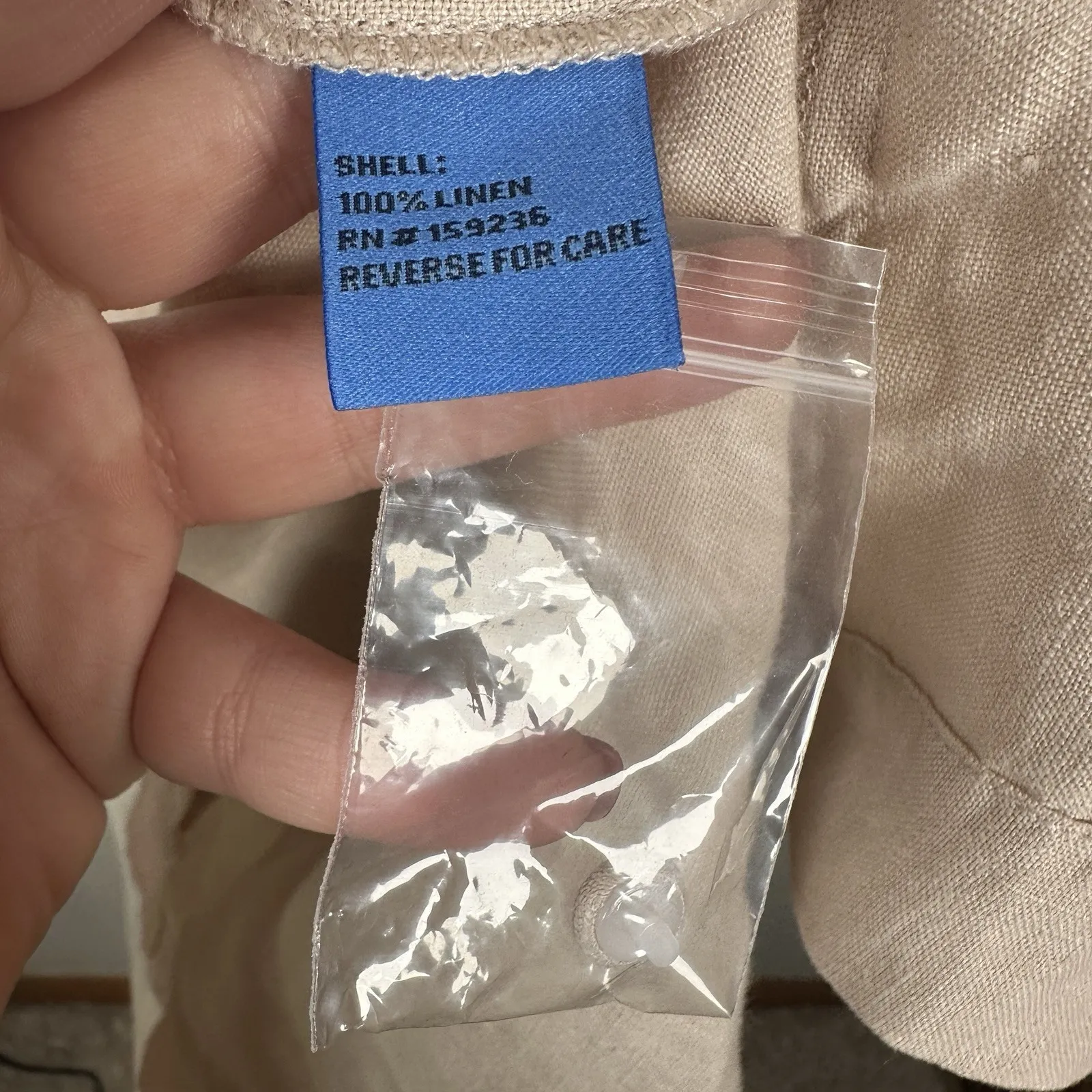 NEW J Mclaughlin Nylee 3/4 Sleeve Dress Womens Small Tan Beige Linen Beach‎ Boho - Image 10