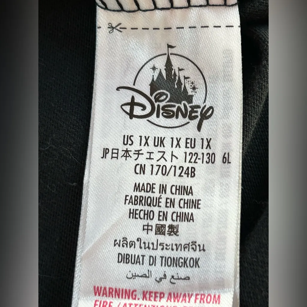 Disneyland Resort Mickey Mouse holiday bling red sequins short sleeve t-shirt 1X - Image 5