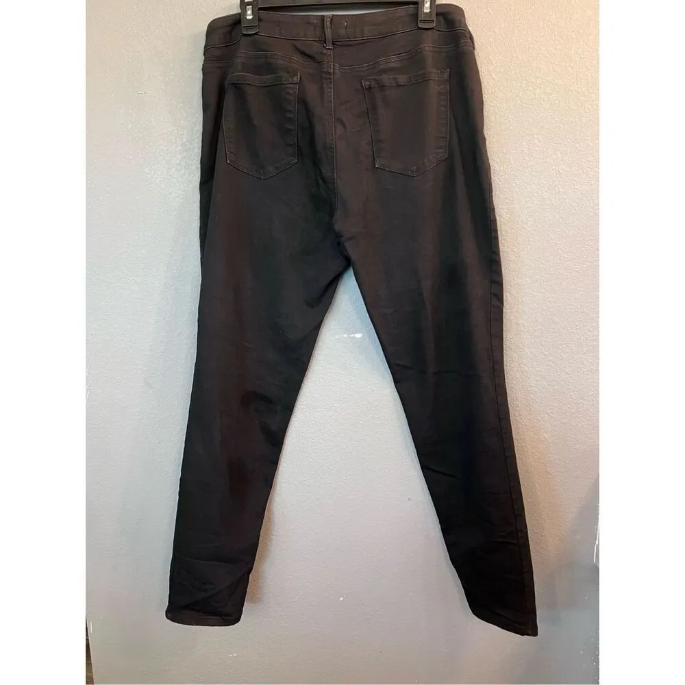 Black Jessica Simpson Jeans Size 32 Kiss‎ Me Super Skinny VGUC - Image 3