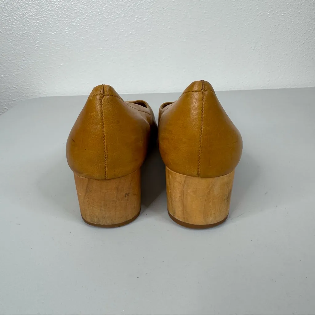 Madewell Brown Leather Pumps Size 8.5 - Image 4