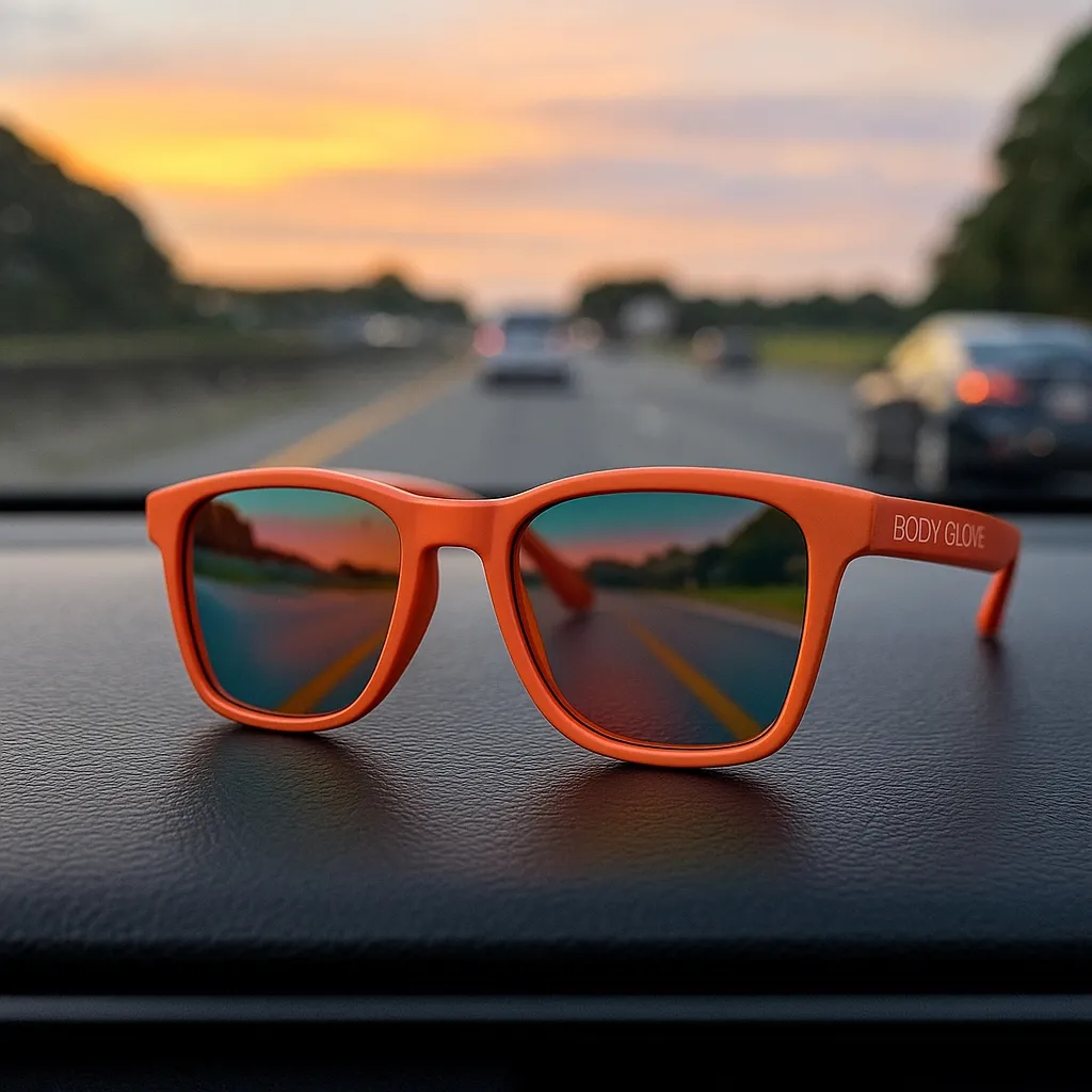 NWT Body Glove Orange Mirrored Sport Sunglasses | Women’s - Image 4